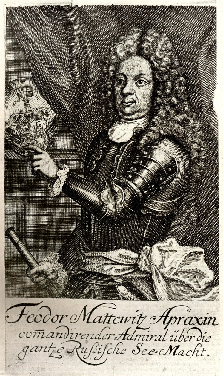 Portret van graaf Fyodor Matveyevich Apraksin door Unbekannt