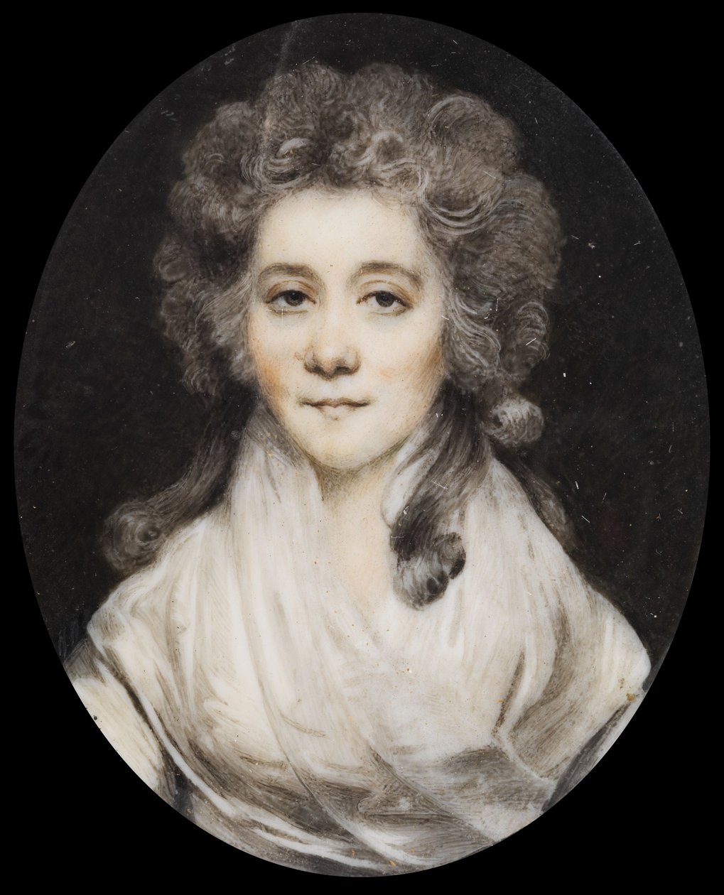 Portret van Gravin Anna Evgenyevna Obolenskaya 1778-1810, Laat 18e eeuw door Unbekannt