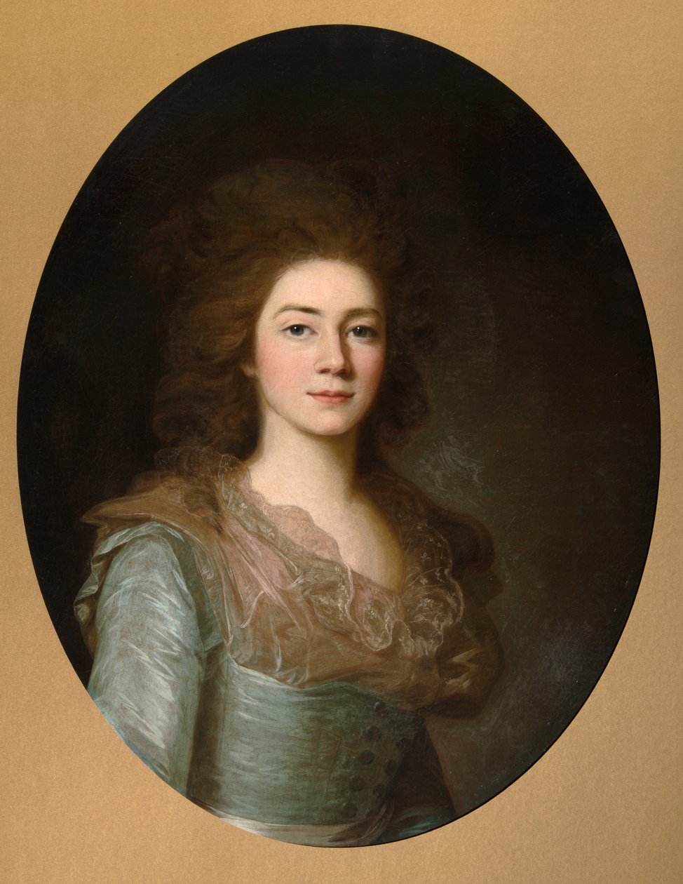 Portret van Gravin Varvara Ivanovna Golitsyna, geboren Shipova, 1790s door Unbekannt