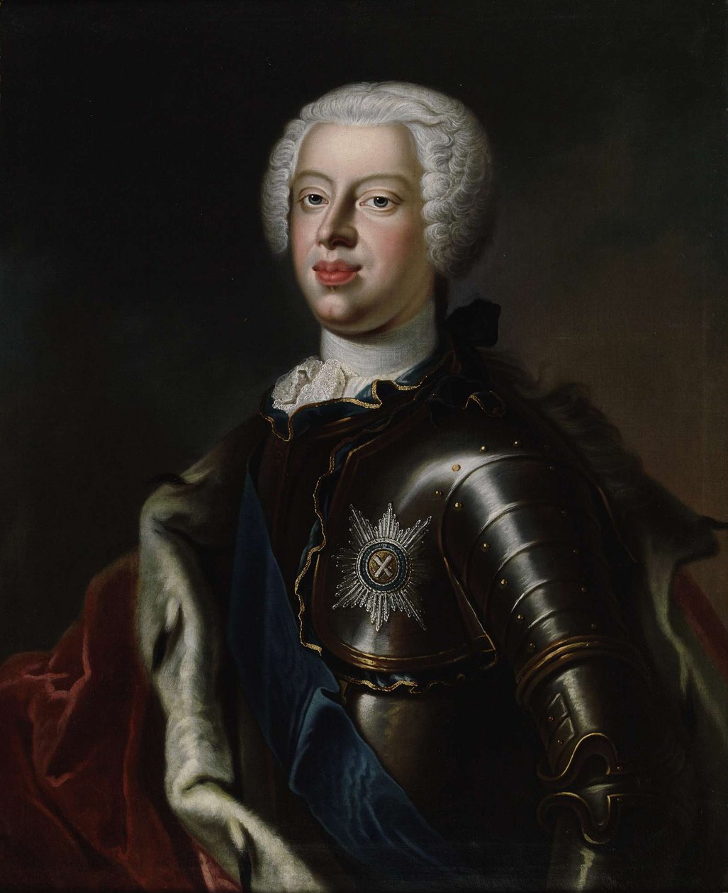 Portret van Hertog Anthony Ulrich van Brunswick 1714-1774, ca. 1740 door Unbekannt