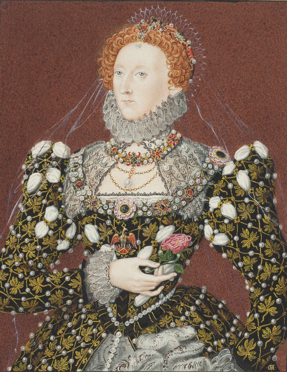 Portret van Elizabeth I van Engeland door Unbekannt