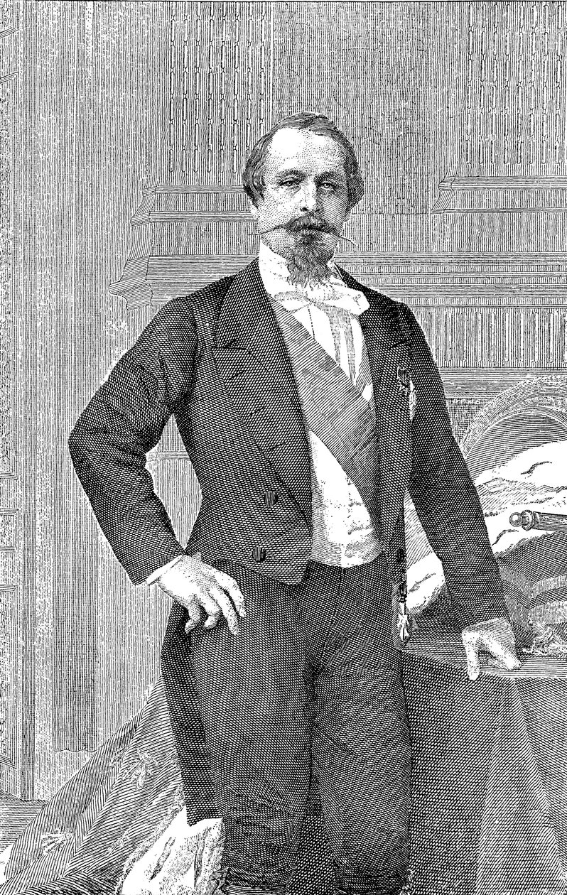 Portret van keizer Napoleon III van Frankrijk 1808-1873 door Unbekannt
