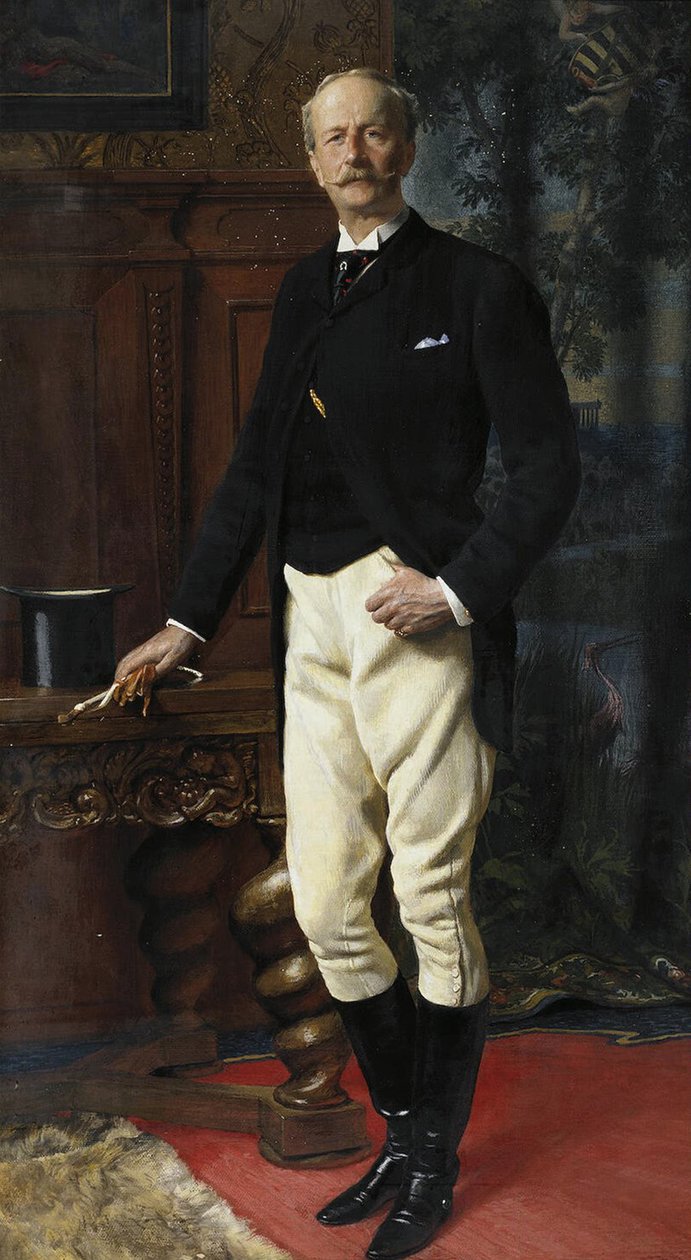 Portret van Ernst I, Hertog van Saksen-Altenburg 1826-1908, 1893 door Unbekannt