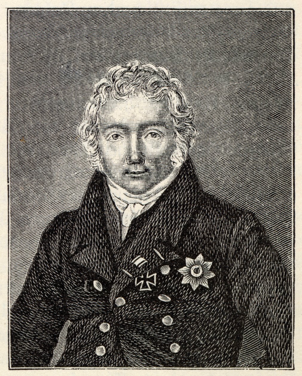 Portret van Friedrich von Motz 1775-1830 door Unbekannt
