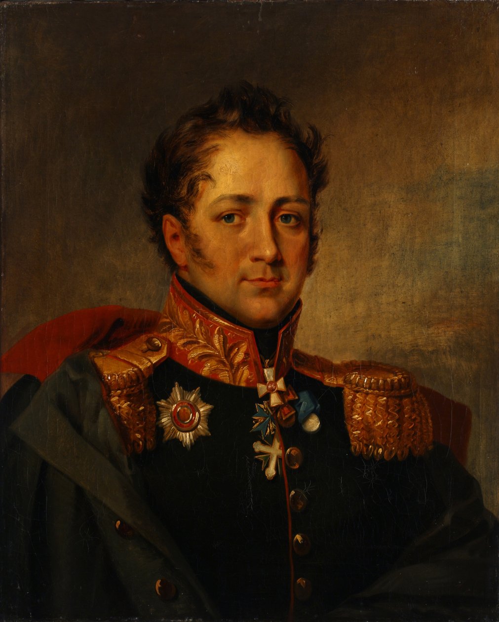 Portret van Generaal Alexander Alexandrovich Pisarev 1780-1848, Eerste kwart van de 19e eeuw door Unbekannt