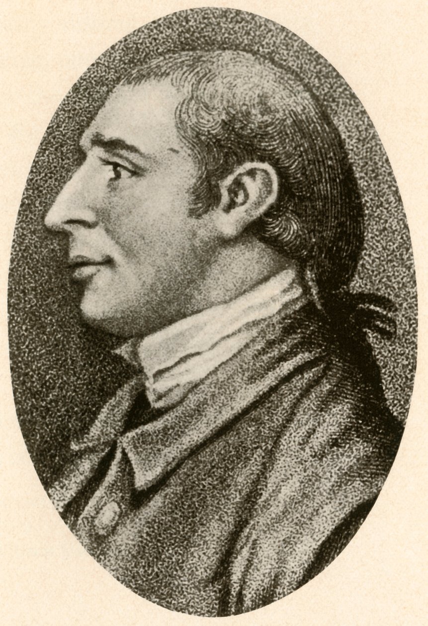 Portret van Gouverneur Morris, met glad haar en pruikstaart door Unbekannt