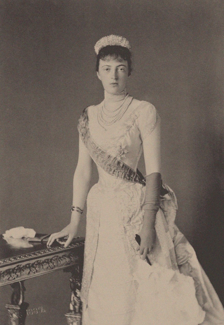 Portret van Groothertogin Anastasia Mikhailovna van Rusland door Unbekannt