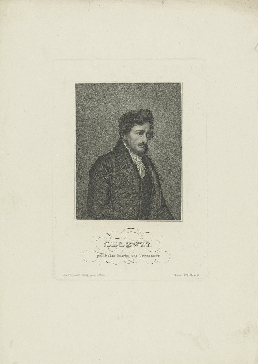 Portret van Joachim Lelewel 1786-1861, 1830s door Unbekannt