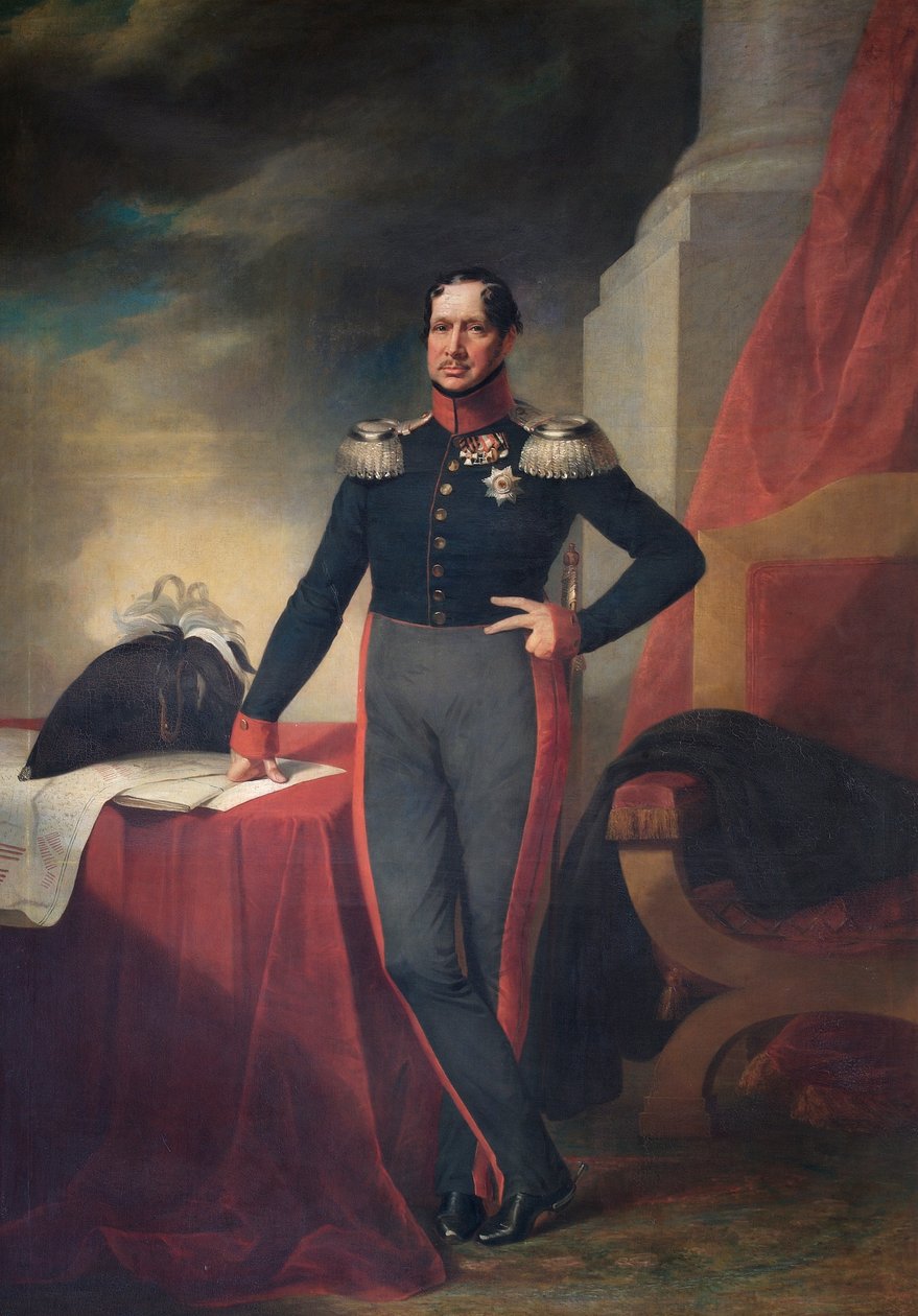 Portret van koning Frederik Willem III van Pruisen, ca. 1830 door Unbekannt