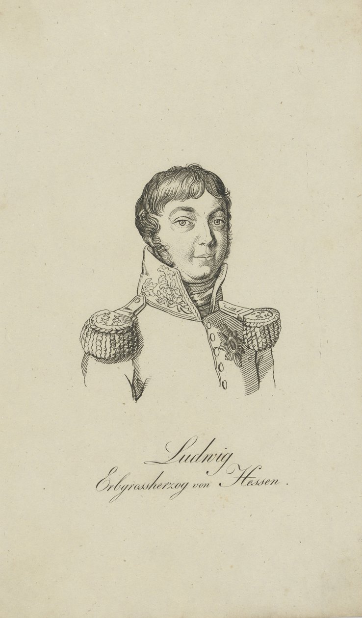 Portret van Lodewijk I, groothertog van Hessen 1753-1830, 1806 door Unbekannt