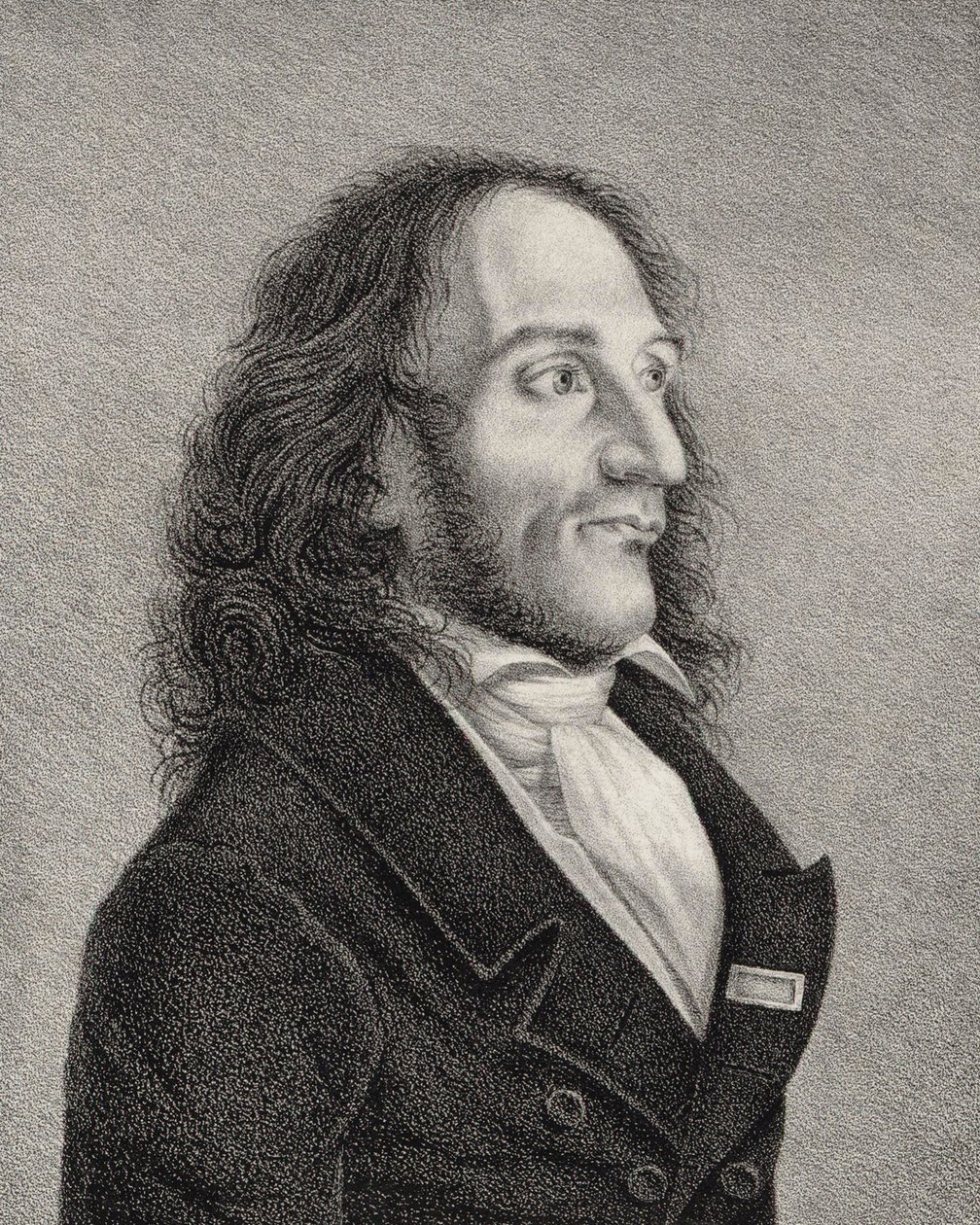 Portret van Niccolò Paganini door Unbekannt