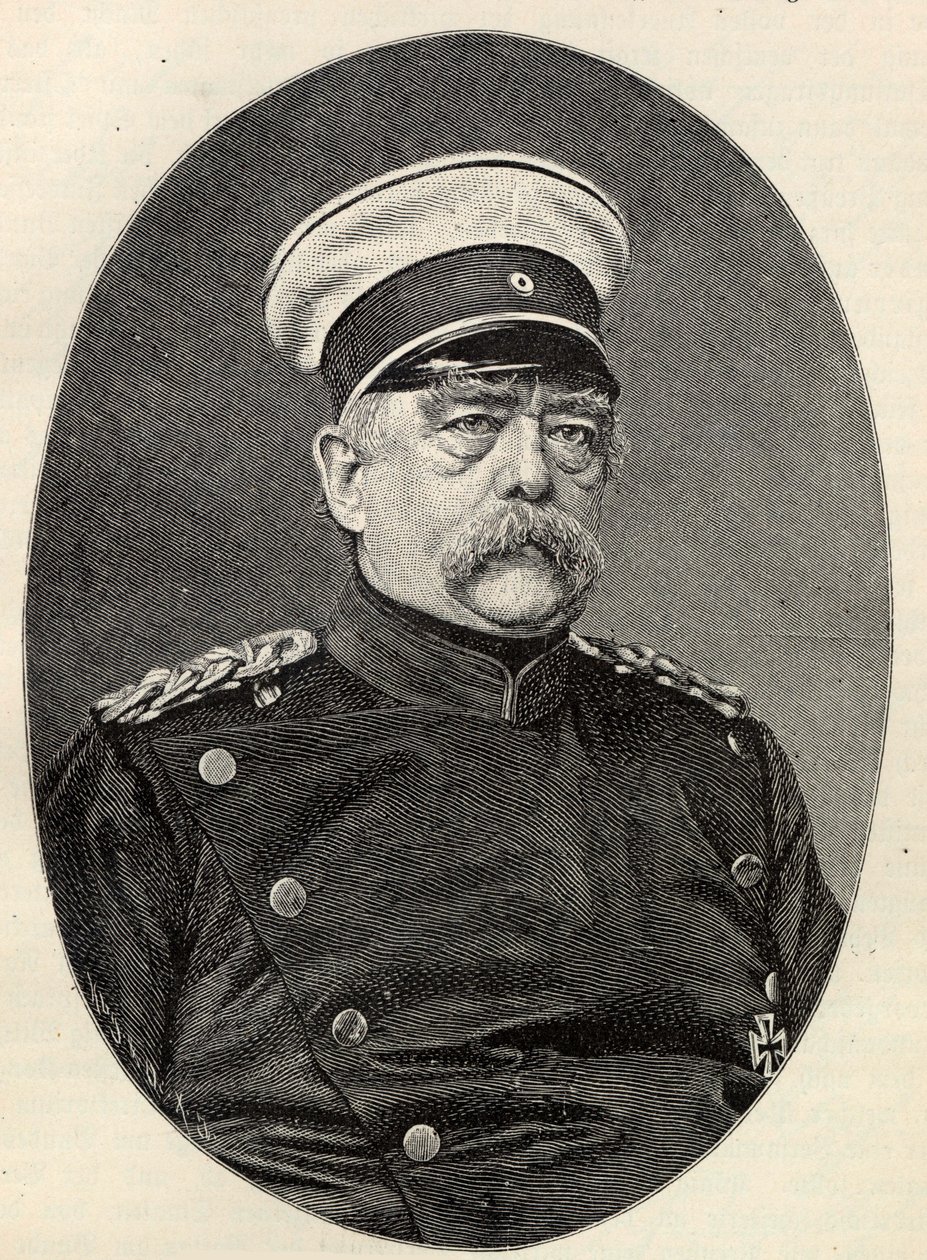 Portret van Otto von Bismarck 1815-1898 door Unbekannt