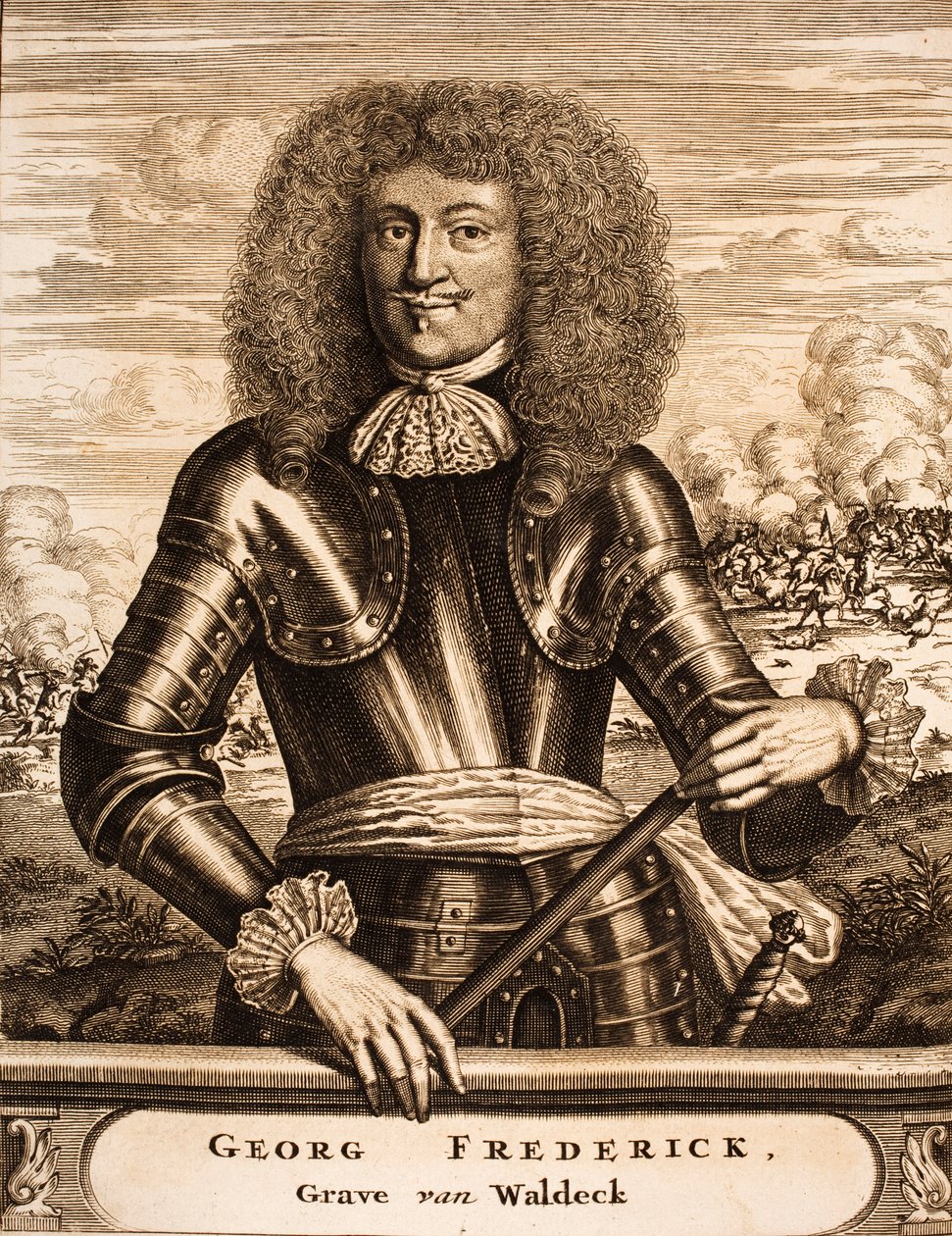 Portret van Prins Georg Friedrich van Waldeck 1620-1692 Uit: Schauplatz des Krieges door Unbekannt