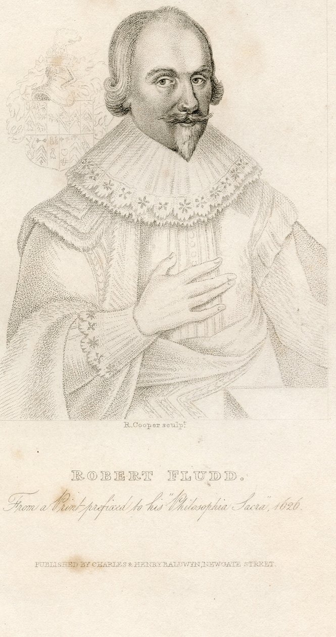 Portret van Robert Fludd 1574-1637, 1626 door Unbekannt