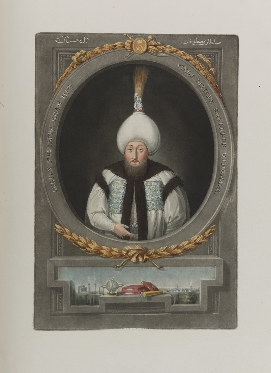 Portret van Sultan Mustafa III 1717-1774 door Unbekannt