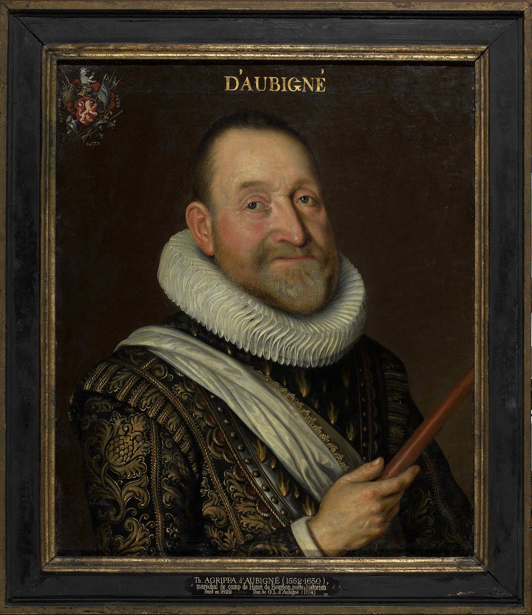 Portret van Théodore Agrippa, chevalier d