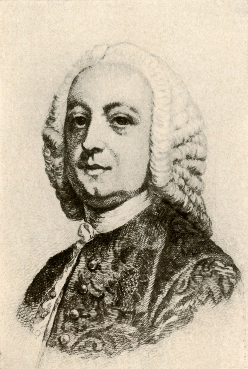 Portret van Thomas Penn, koloniale gouverneur, c1760, 1937 door Unbekannt