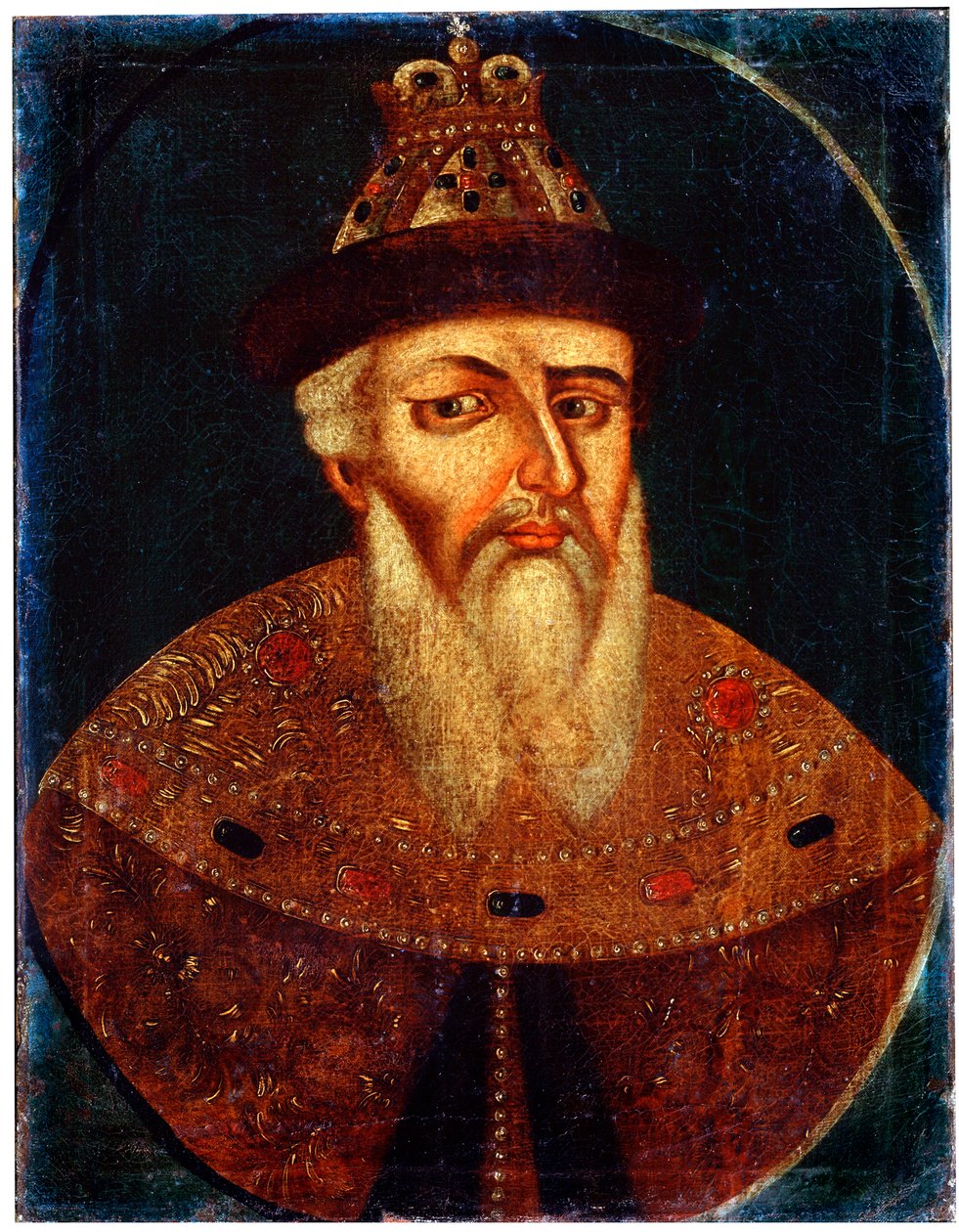 Portret van Tsaar Ivan IV de Verschrikkelijke, begin 18e eeuw door Unbekannt