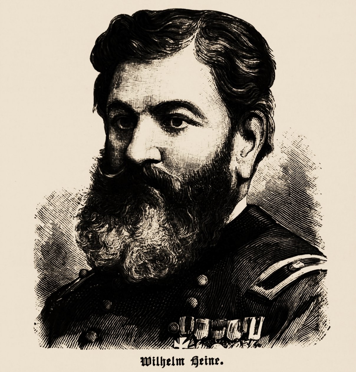 Portret van Wilhelm Heine 1827-1885, 1886 door Unbekannt