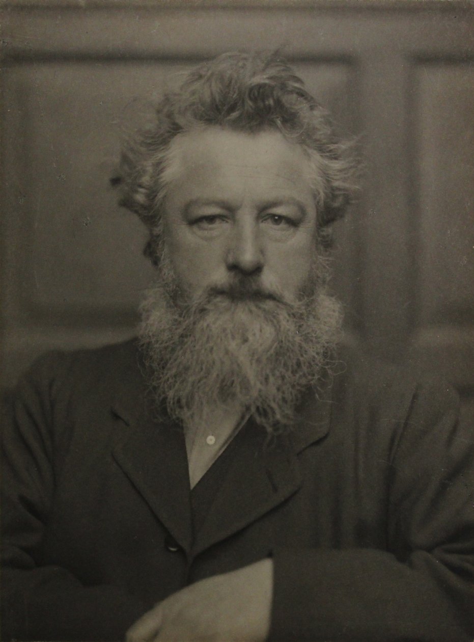Portret van William Morris 1834-1896 door Unbekannt
