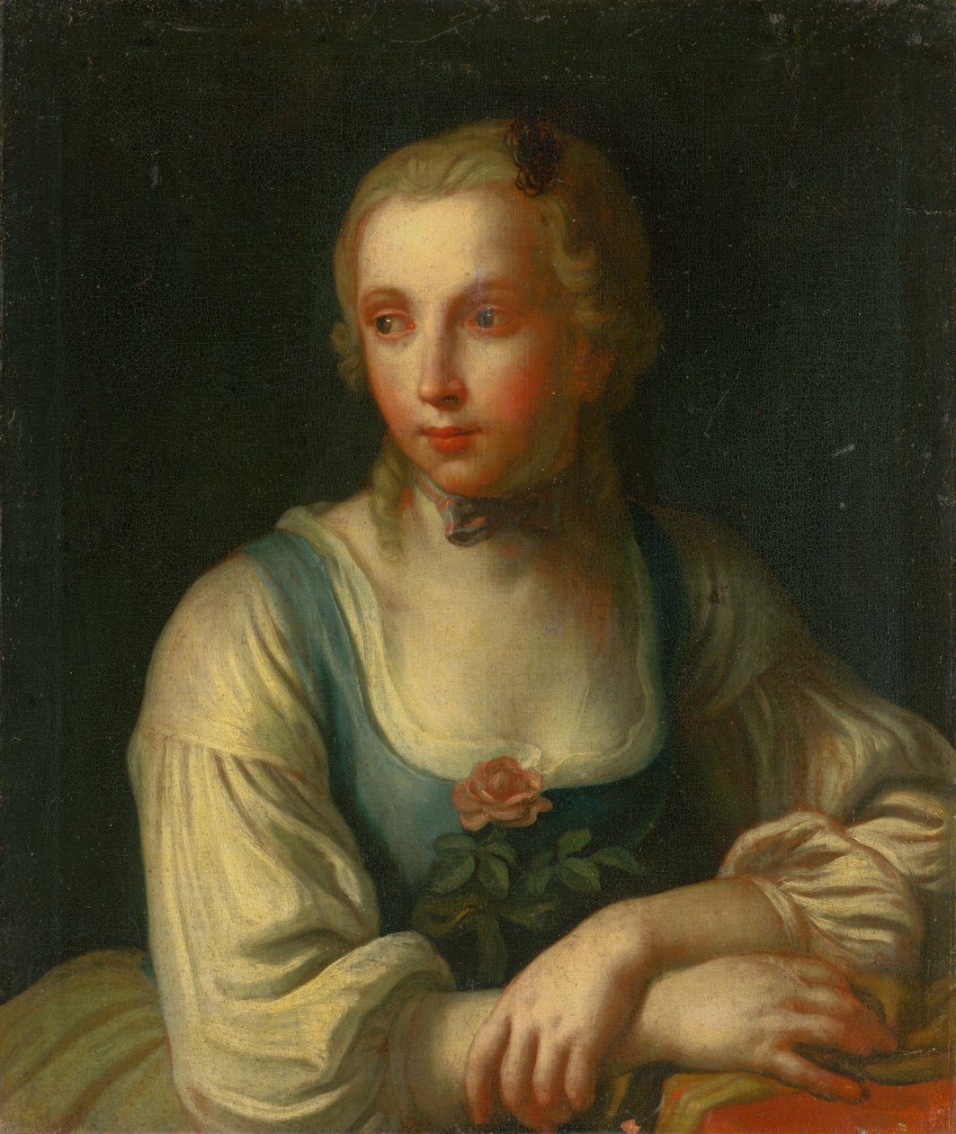 Portret van een meisje door Unbekannt