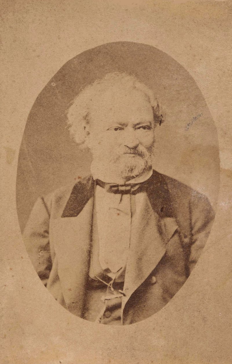 Portret van pianist en componist Ferenc Erkel 1810-1893, c. 1875 door Unbekannt