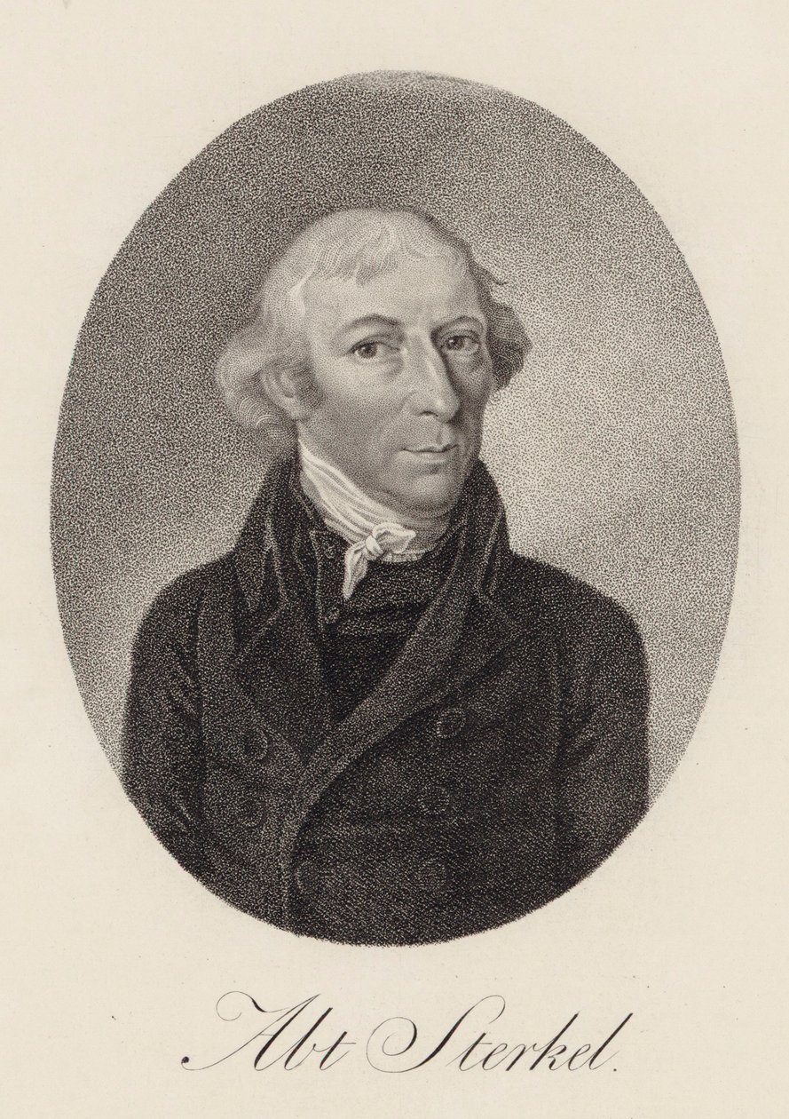 Portret van pianist en componist Franz Xaver Sterkel 1750-1817, 1816 door Unbekannt