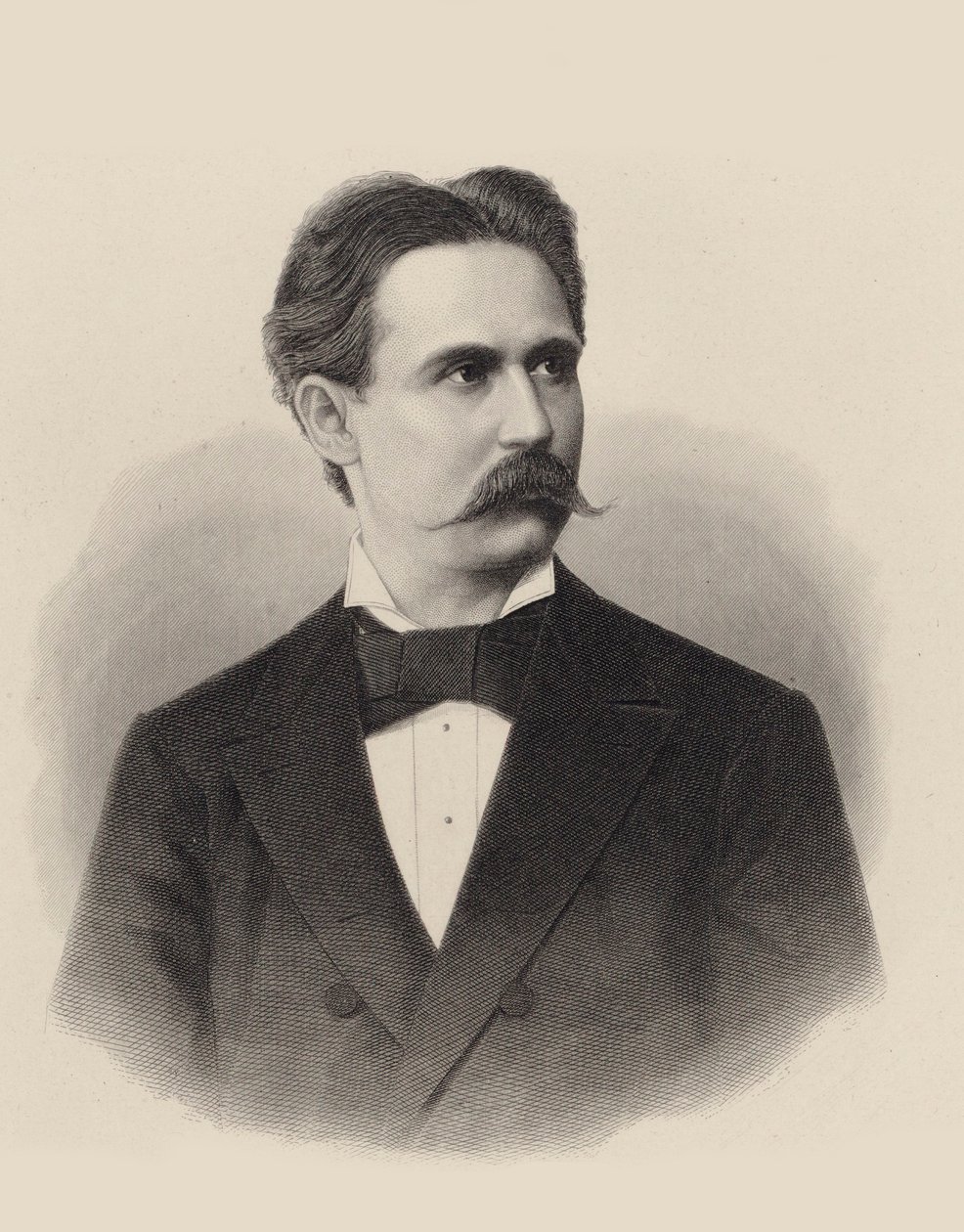 Portret van pianist en componist Xaver Scharwenka 1850-1924, ca. 1880 door Unbekannt