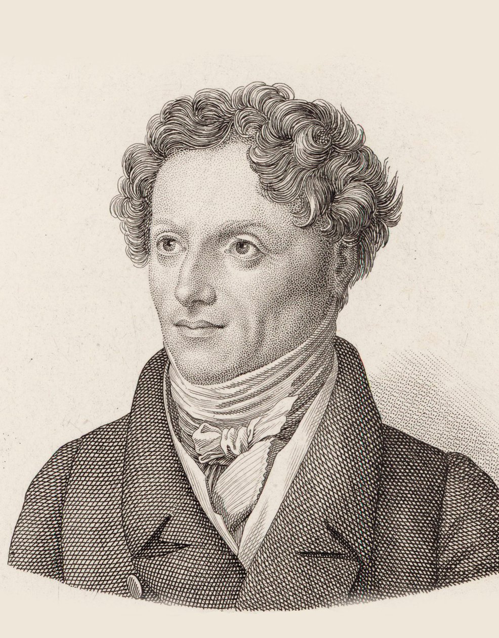 Portret van de Componist Francesco Morlacchi 1784-1841 door Unbekannt