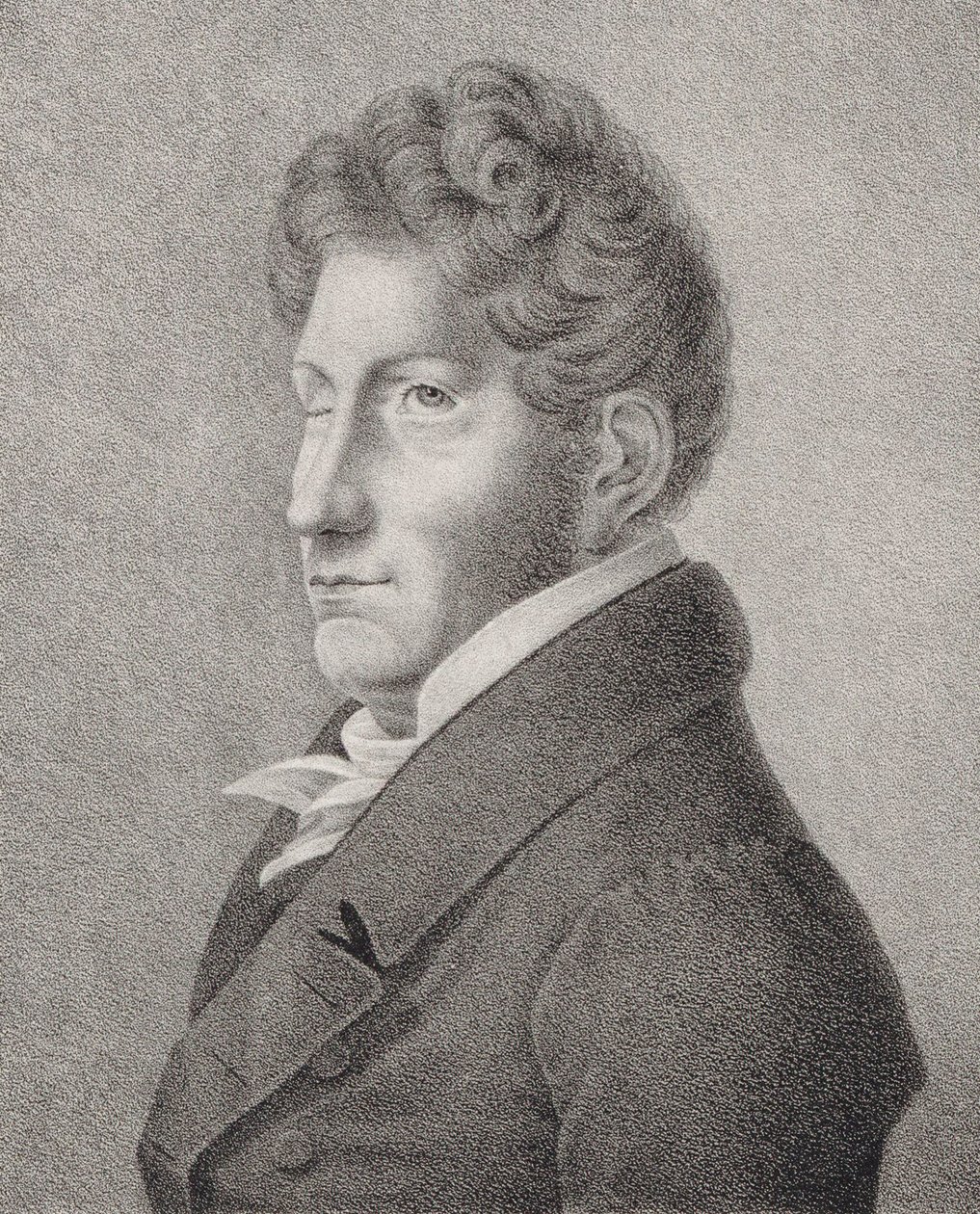 Portret van de Componist Friedrich Kuhlau 1786-1832 door Unbekannt