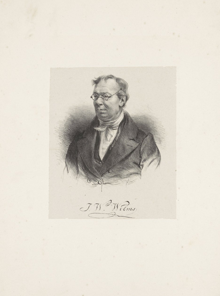 Portret van de componist Johann Wilhelm Wilms 1772-1847, 1835. door Unbekannt