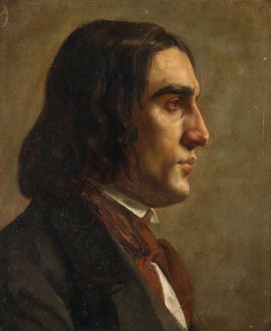 Portret van de componist Robert Schumann door Unbekannt