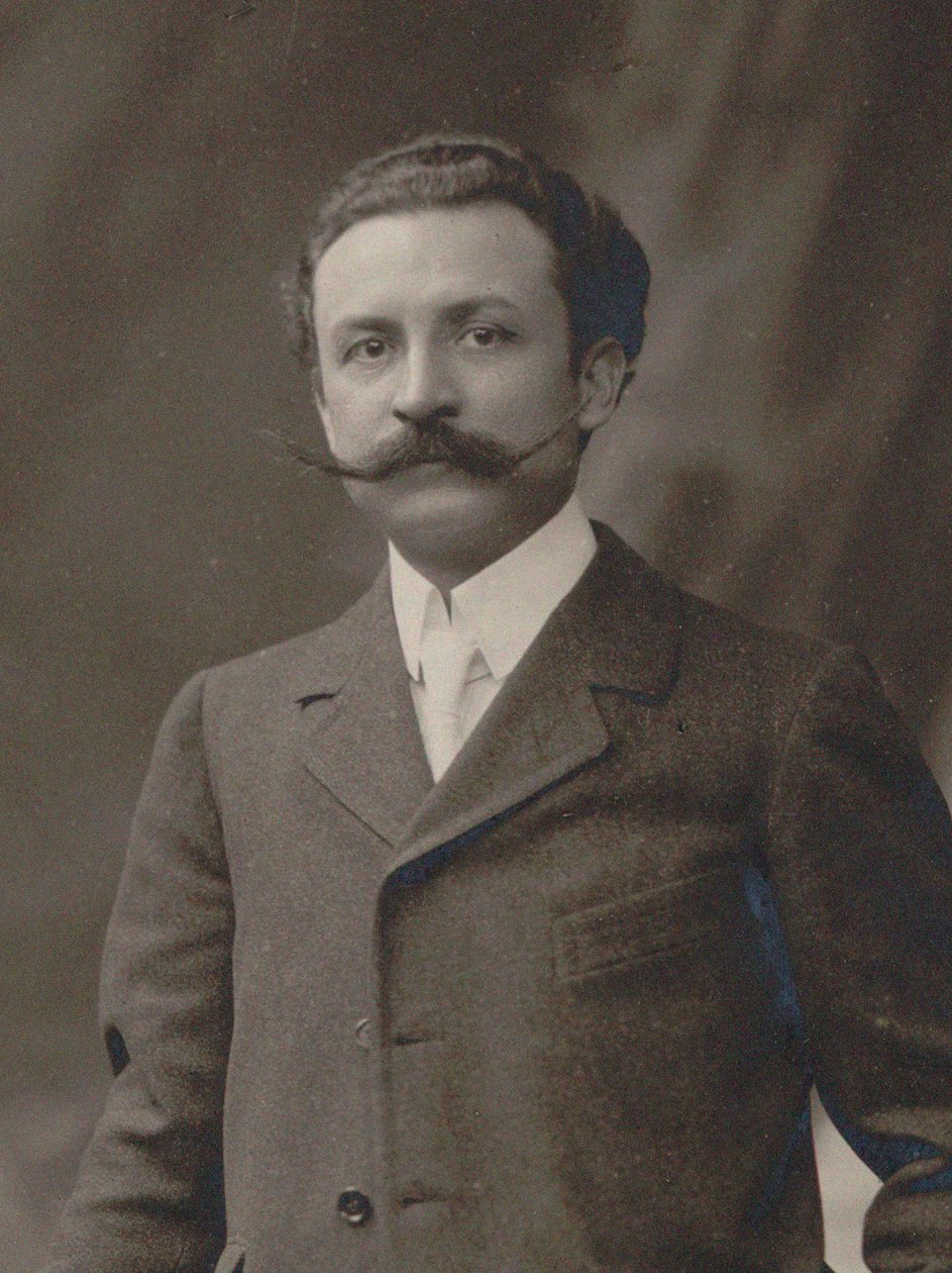 Portret van de componist Xavier Leroux 1863-1919, ca. 1910 door Unbekannt