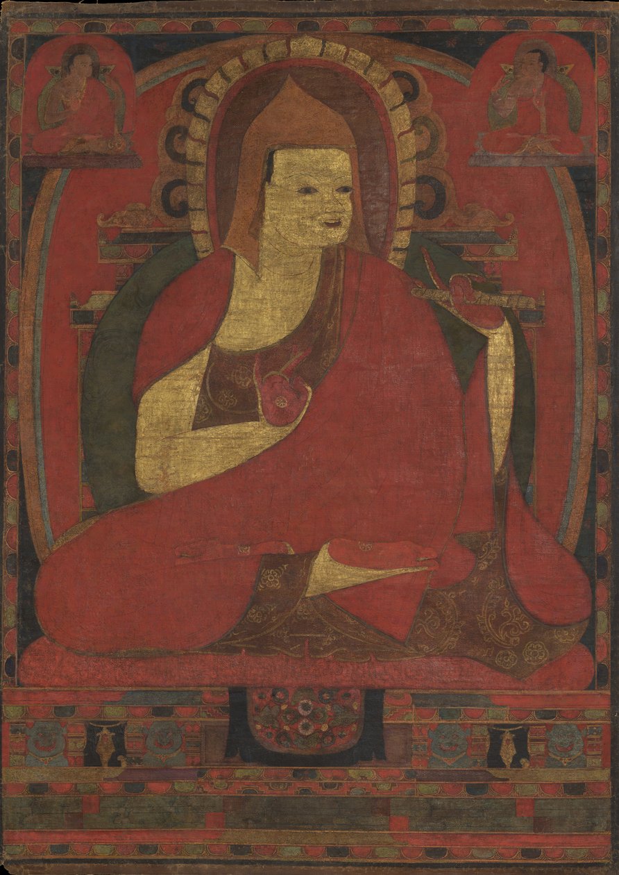 Portret van de Indiase monnik Atisha door Unbekannt
