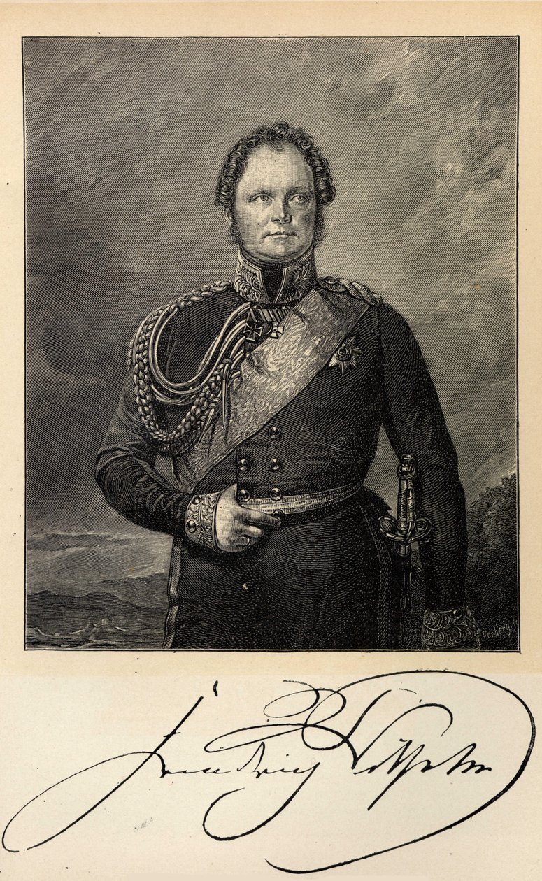 Portret van koning Frederik Willem IV van Pruisen 1795-1861 door Unbekannt