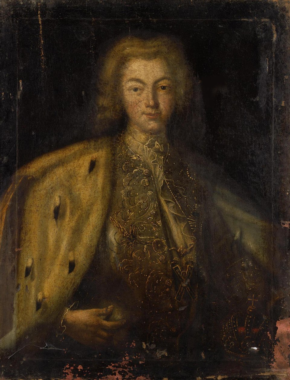Portret van Tsaar Peter II van Rusland, 18e eeuw door Unbekannt