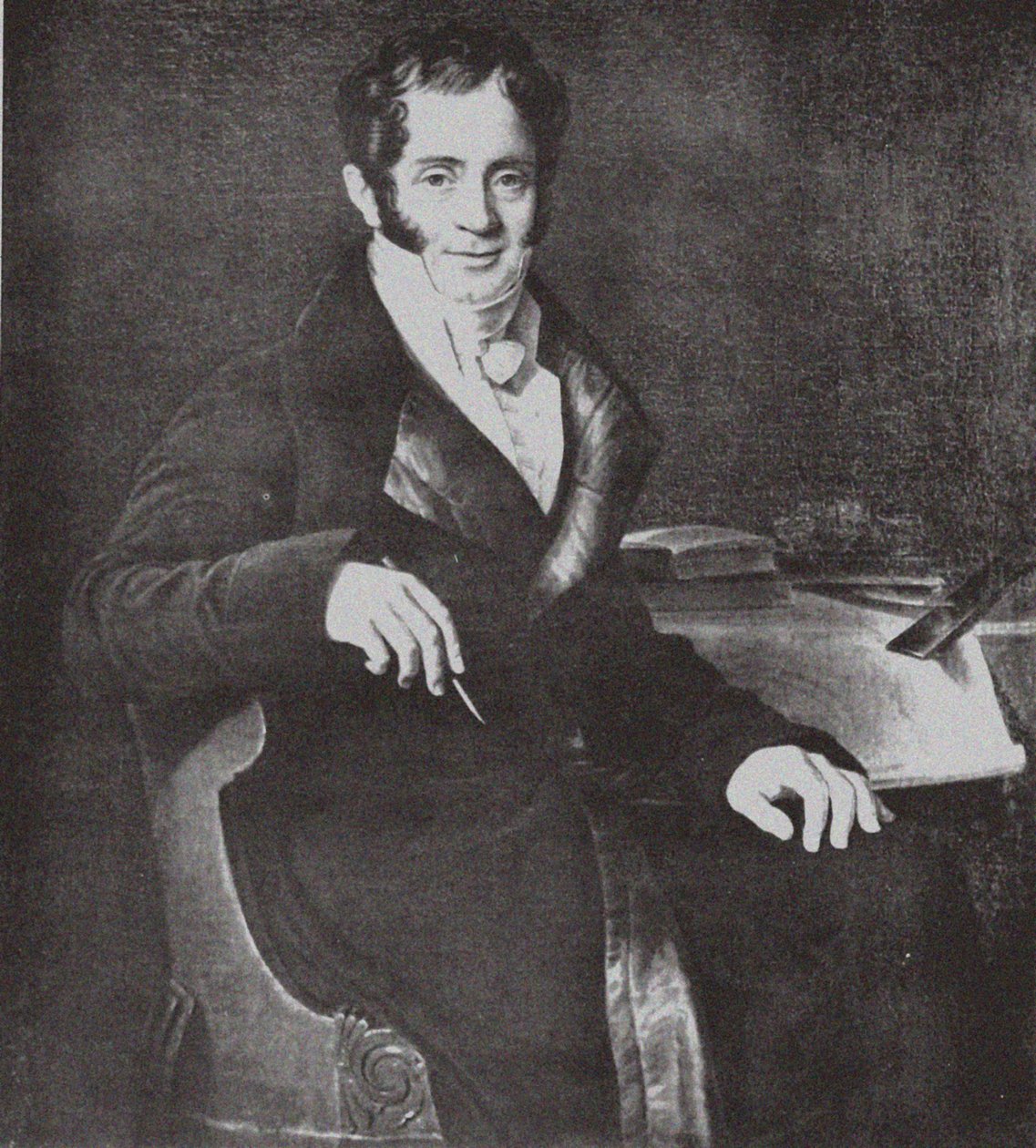 Portret van de architect Carlo Rossi 1775-1849 na Ch. Mitoire door Unbekannt