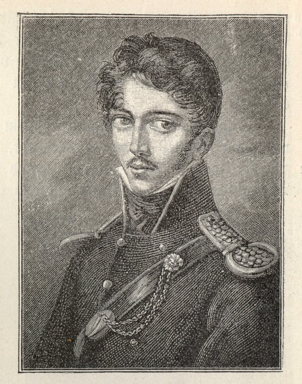 Portret van de auteur Theodor Körner 1791-1813 door Unbekannt