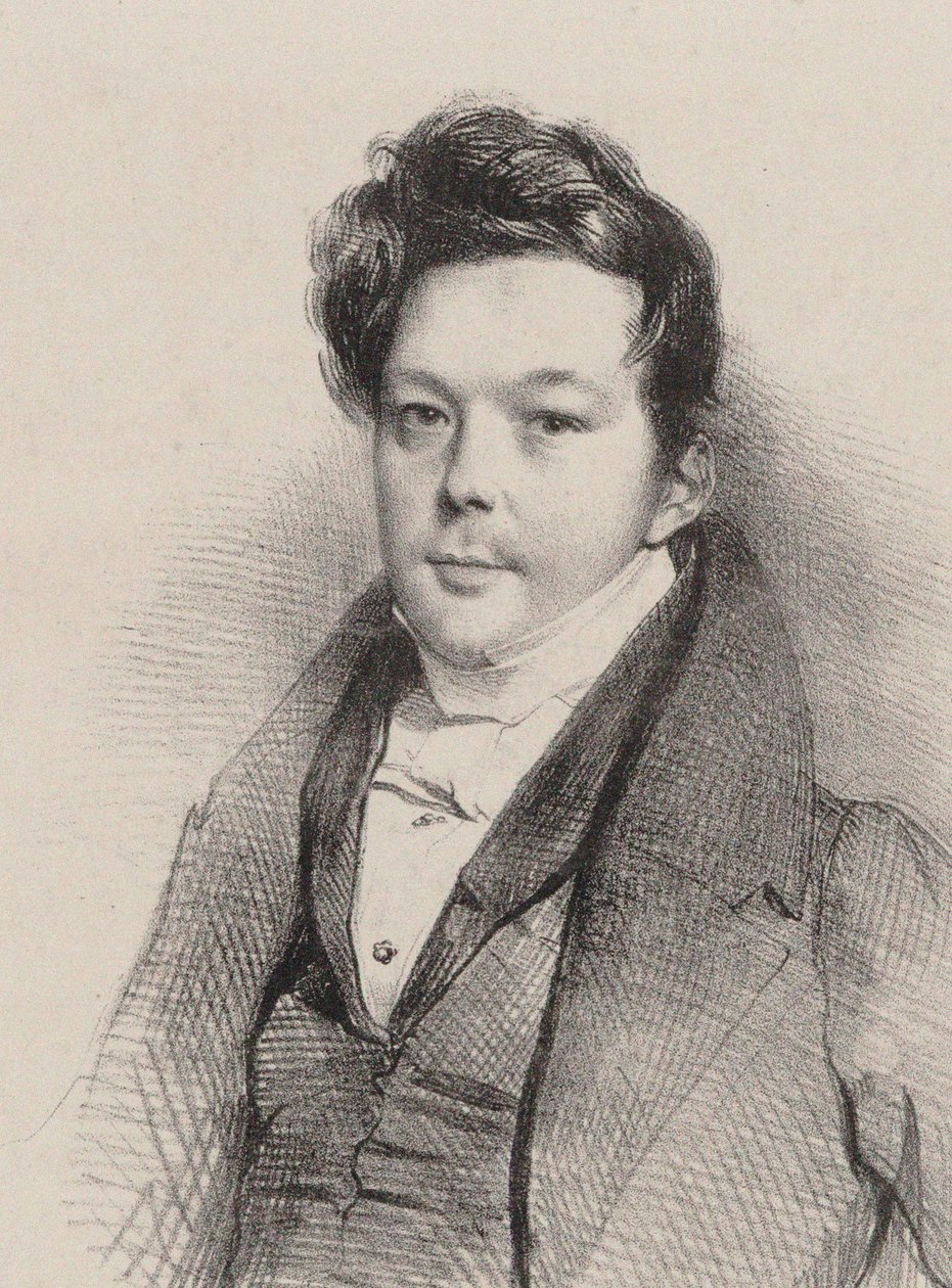 Portret van de componist Auguste-Mathieu Panseron door Unbekannt