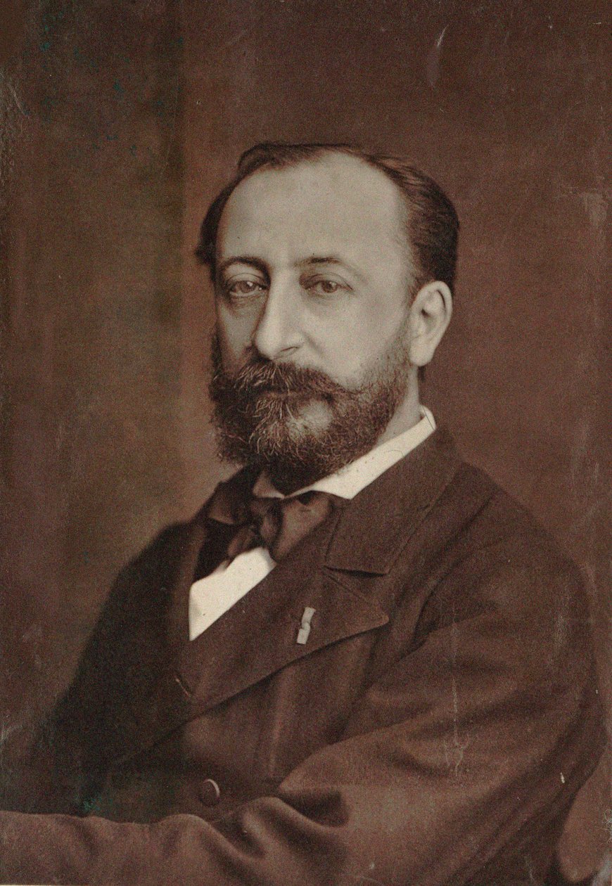 Portret van de componist Camille Saint-Saëns 1835-1921, 1880 door Unbekannt