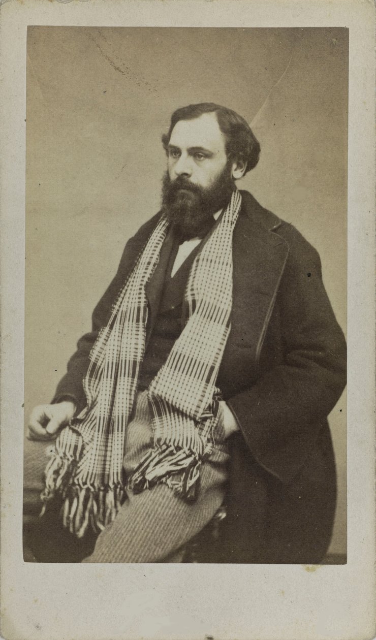 Portret van de componist Ferdinand Poise 1828-1892, ca. 1875 door Unbekannt