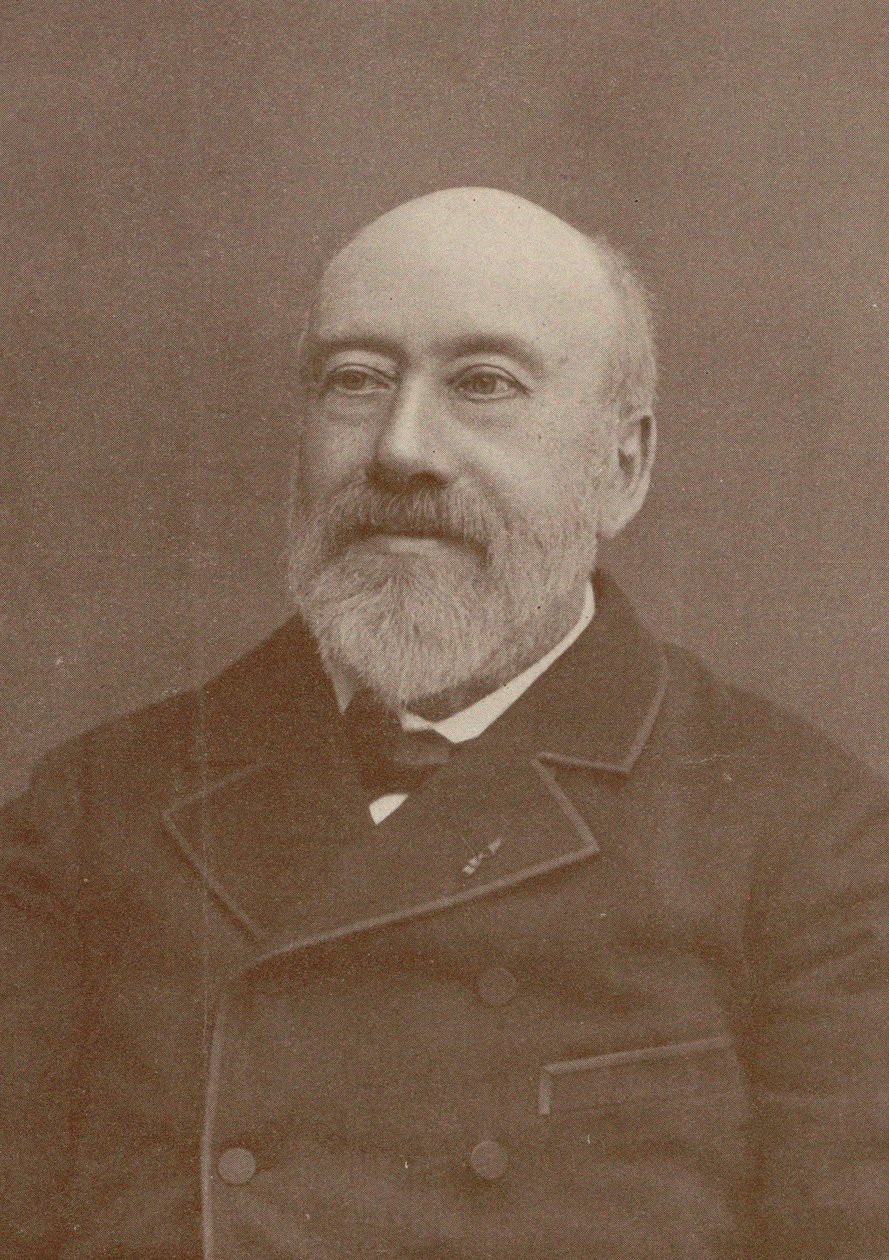 Portret van de componist en chansonnier Gustave Nadaud 1820-1893, 1880 door Unbekannt