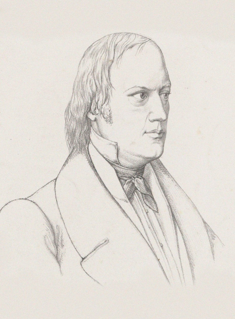 Portret van de dirigent en componist Johann Nepomuk Schelble 1789-1837 door Unbekannt