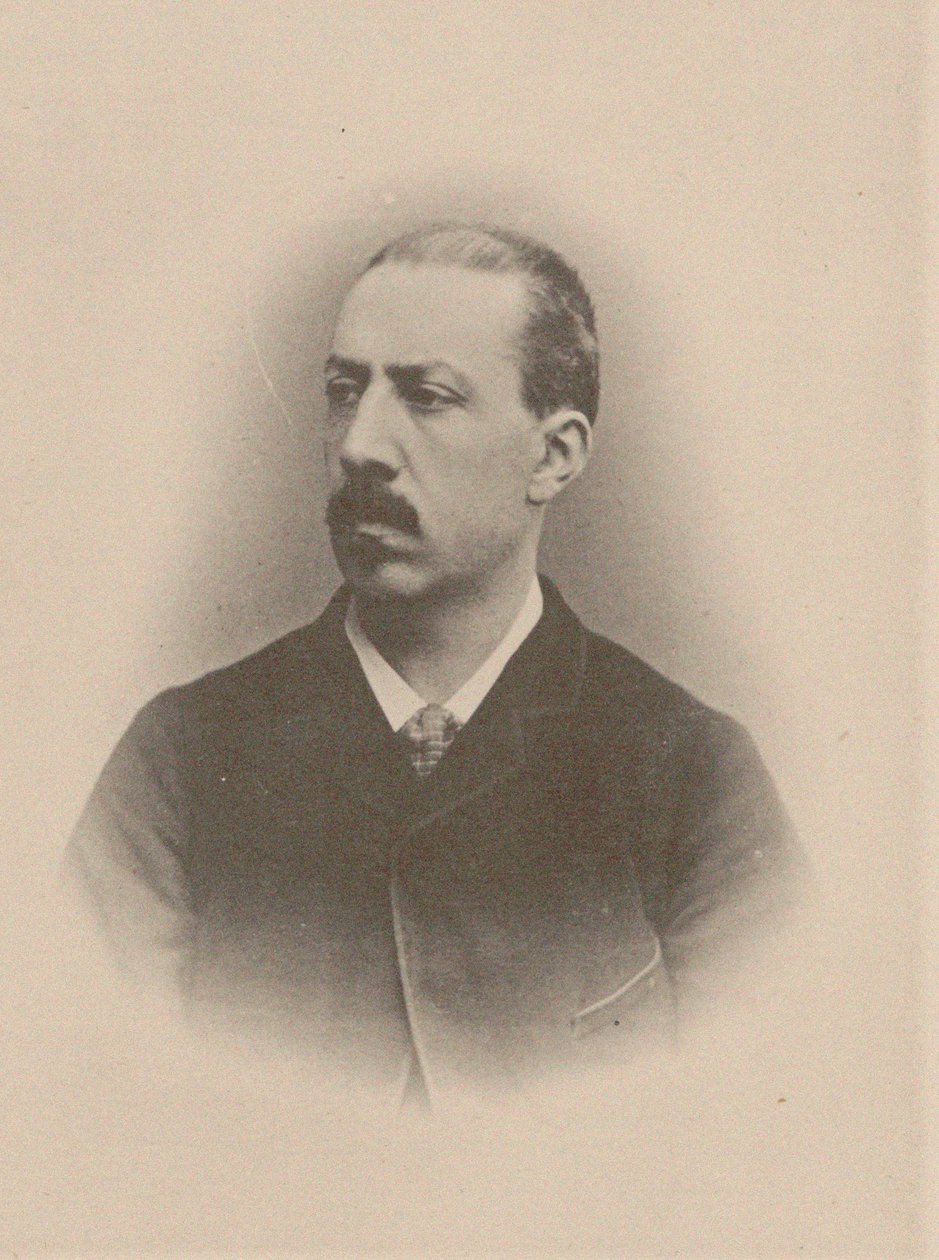 Portret van de organist en componist Charles-Marie Widor 1844-1937, 1870-1875 door Unbekannt
