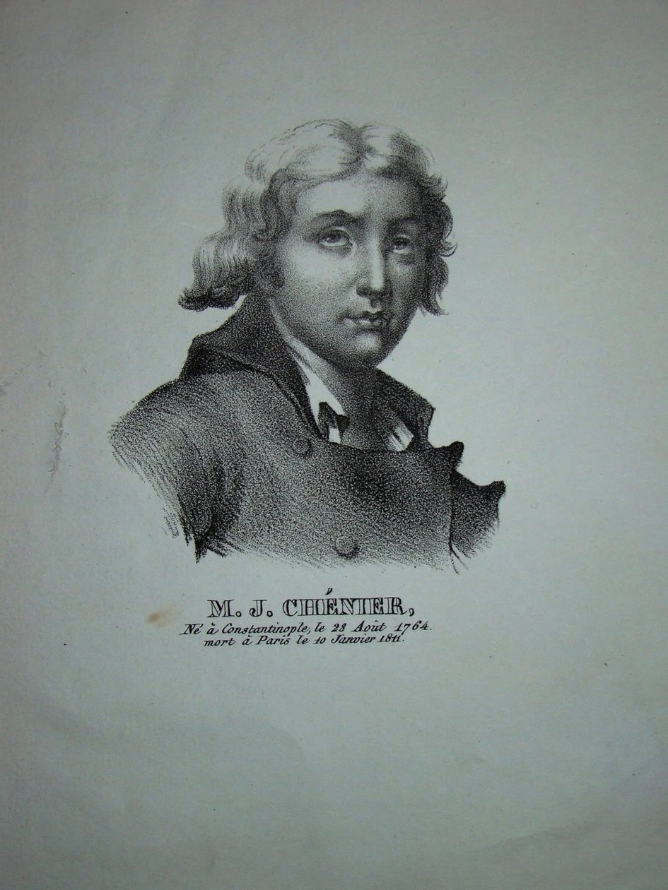Portret van de dichter en dramaturg Marie-Joseph Chénier 1764-1811 door Unbekannt