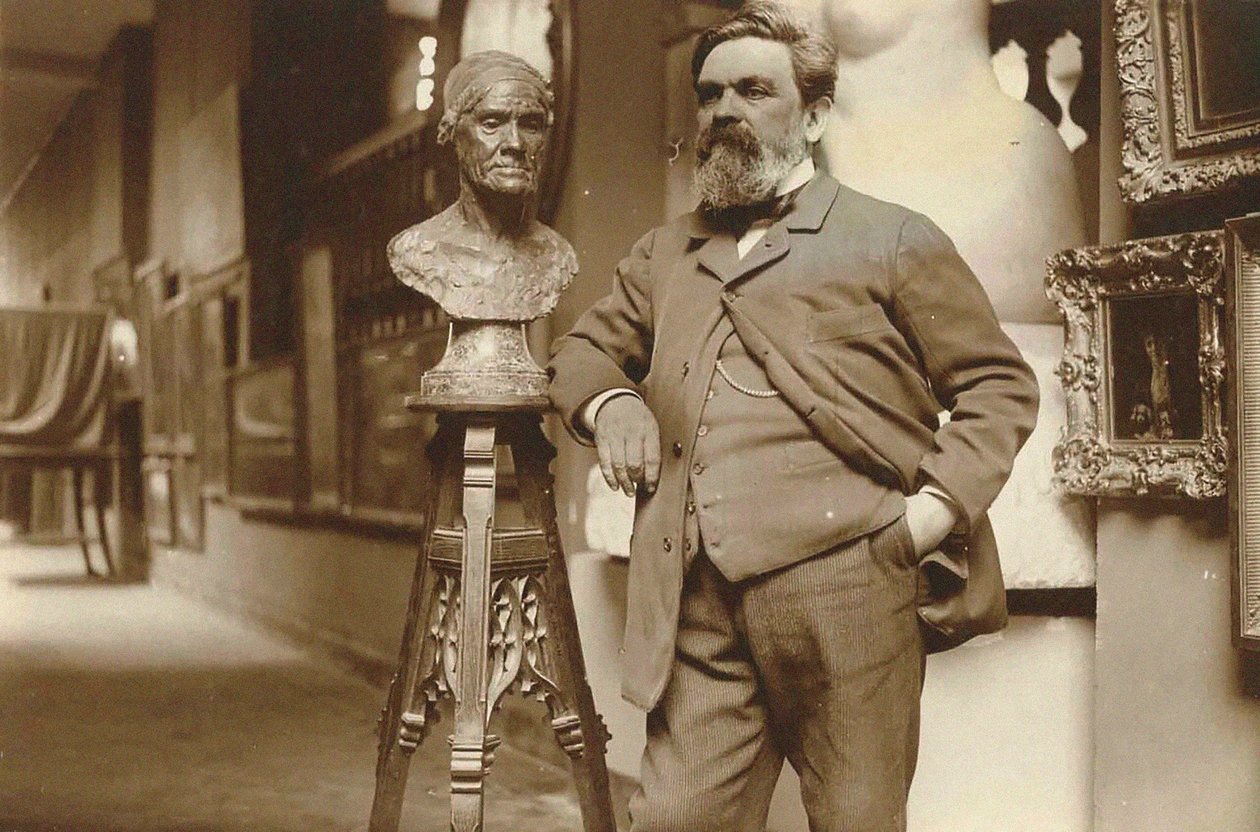 Portret van de beeldhouwer Alfred Boucher 1850-1934, 1910s door Unbekannt