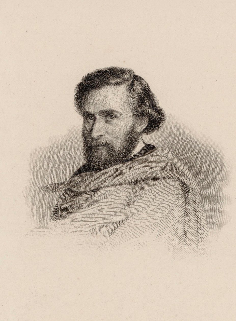 Portret van de violist en componist Anton Wallerstein 1813-1892 door Unbekannt