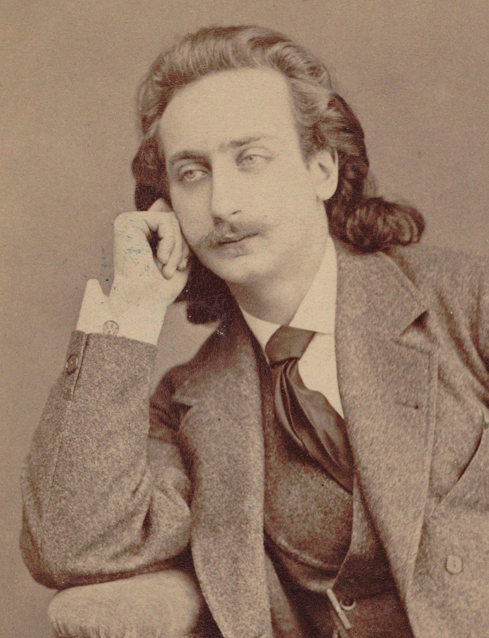 Portret van de violist en componist Henri Ketten 1848-1883 door Unbekannt