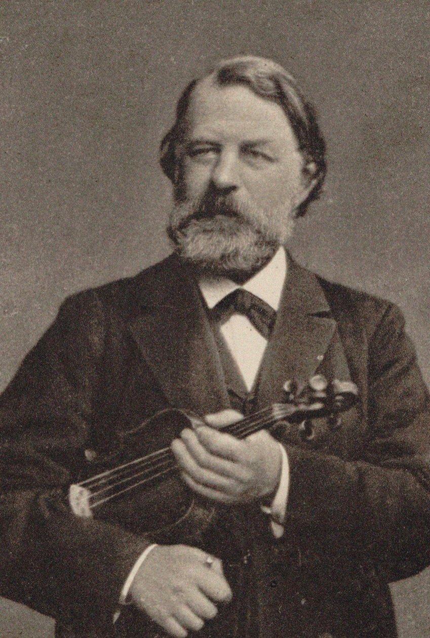 Portret van de violist en componist Joseph Joachim 1831-1907. door Unbekannt