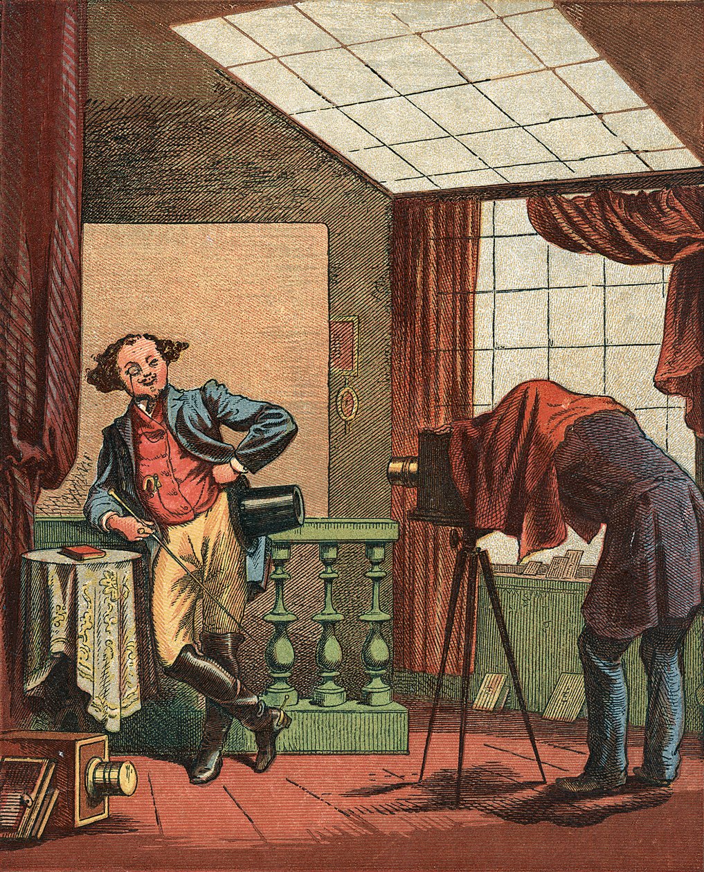 Portretfotografenstudio, 1871 door Unbekannt